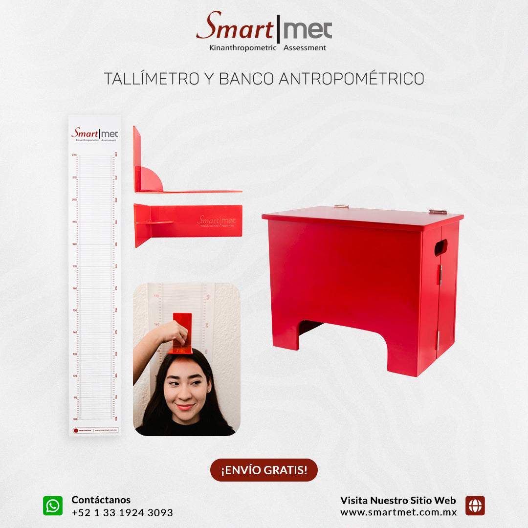 Kit Banco Antropométrico Portátil y Tallímetro SmartMet