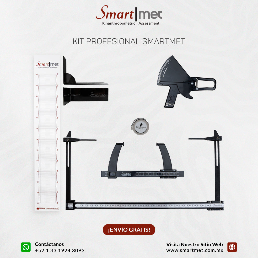 KIT ANTROPOMÉTRICO SMARTMET L1 + ANTROPÓMETRO LARGO