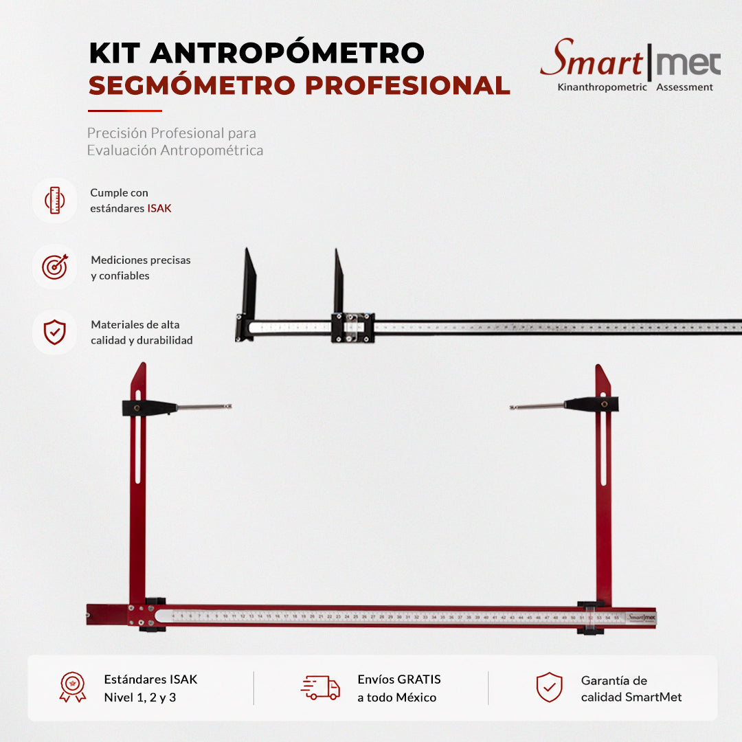Kit Antropómetro Largo y Segmómetro Rígido