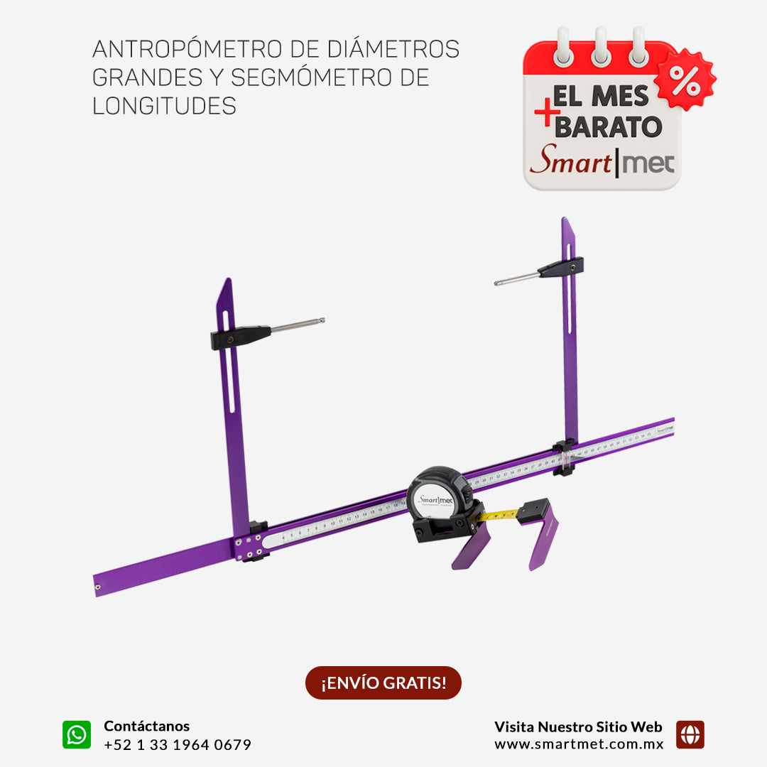 Kit Segmómetro + Antropómetro Grandes Diámetros SmartMet