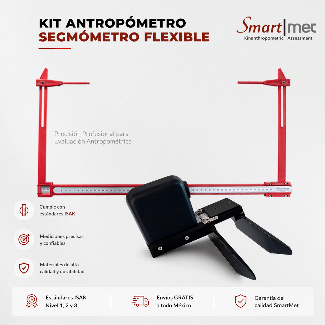 Kit Segmómetro Flexible + Antropómetro Grandes Diámetros SmartMet