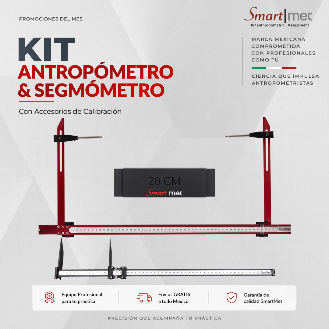 Kit Antropómetro Largo y Segmómetro Rígido